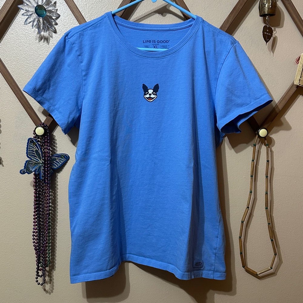 Life Is Good Blue Short Sleeve Tee